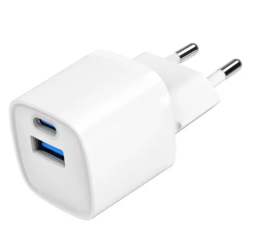 Gembird Mini-ładowarka USB-A USB-C 20W PD QC3.0 biała - Image 5