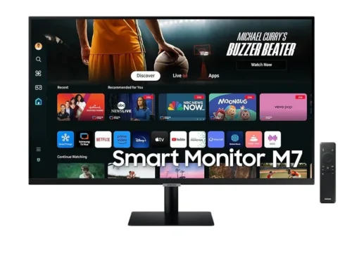 Samsung Monitor 32 inch SMART M70D VA 3840x2160 UHD 16:9 2xHDMI 3xUSB 2.0 1xUSB-C (65W) 4ms 60Hz WiFi/BT głośniki płaski 2Yd2d - Image 2