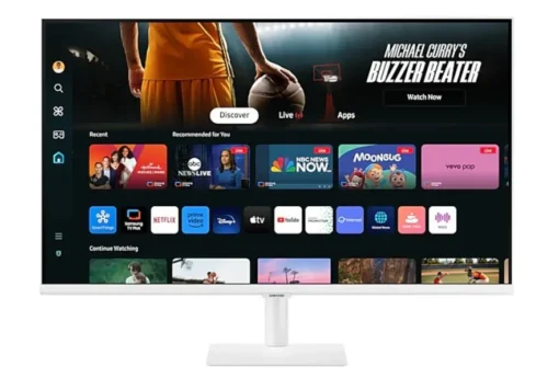 Samsung Monitor 32 inch SMART M70D VA 3840x2160 UHD 16:9 2xHDMI 3xUSB 2.0 1xUSB-C (65W) 4ms 60Hz WiFi/BT głośniki płaski biały 2Yd2d - Image 3