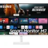 Samsung Monitor 32 inch SMART M70D VA 3840x2160 UHD 16:9 2xHDMI 3xUSB 2.0 1xUSB-C (65W) 4ms 60Hz WiFi/BT głośniki płaski biały