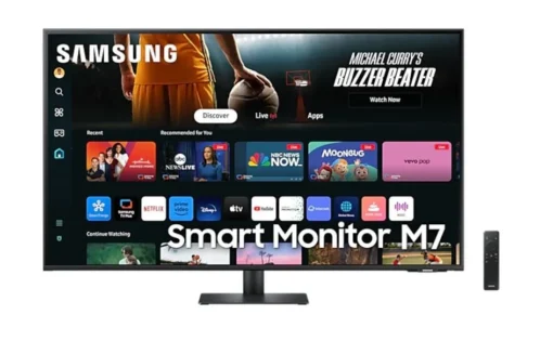 Samsung Monitor 43 inch SMART M70D VA 3840x2160 UHD 16:9 2xHDMI 3xUSB 2.0 1xUSB-C (65W) 4ms 60Hz WiFi/BT speakers flat