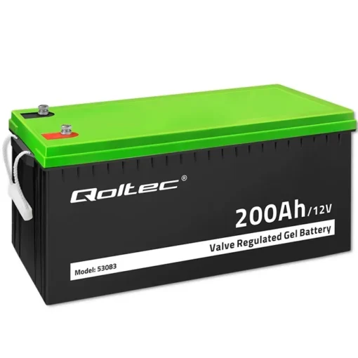 Qoltec Gel battery 12V, 200Ah