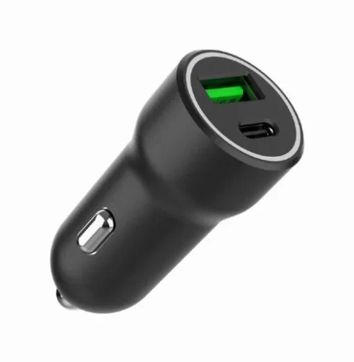 Gembird зарядно за кола USB-A/USB-C 20W PD black - Image 4