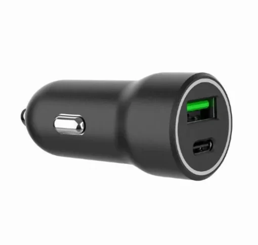 Gembird зарядно за кола USB-A/USB-C 20W PD black