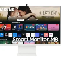 Samsung Monitor 32 inch SMART M80D VA 3840x2160 UHD 16:9 1xHDMI 1xUSB-C (65W) 2xUSB 2.0 4ms WiFi/BT HAS+PIV Webcam speakers flat White