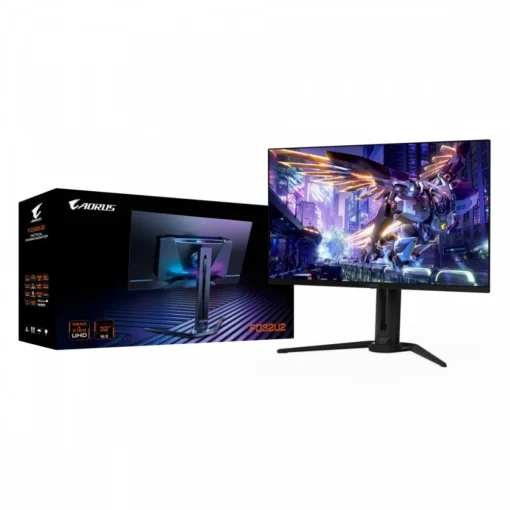 Gigabyte Monitor 31,5 cala FO32U2 OLED UHD 240HZ 2xHDMI DP USB-C 2xUSB PIVOT SPEAKER - Image 2