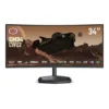 Cooler Master Monitor 34 inch GM34-CWQ2 UWQHD 180Hz HDMI DP USB-C USB-B Height Adjustable 0-80mm