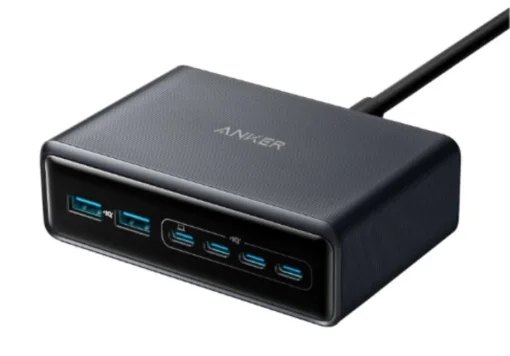 Anker Charger GeNPrime 200W GaN 4xUSB-C 2xUSB-A Black