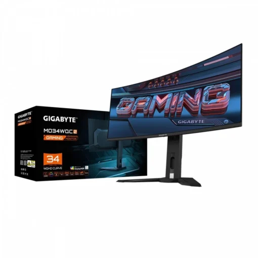 Gigabyte Monitor 34 inches MO34WQC2 OLED WQHD 240Hz 250cd/m2/0.03MS/2xHDMI/DP/USB-C/USBx3/SPEAKER/ - Image 3