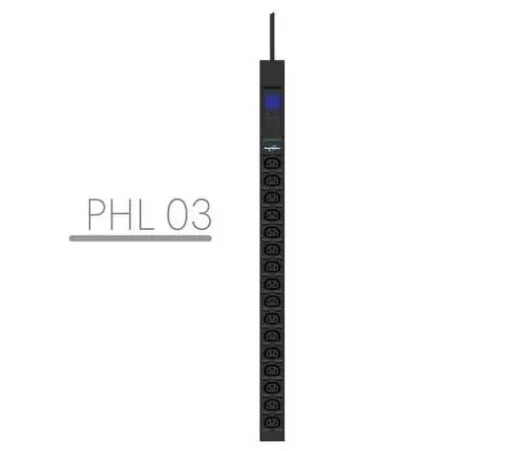 PowerWalker Listwa zasilająca rack pdu 19 10a 16x iec c13 3m iec c14 miernik pionowa czarna