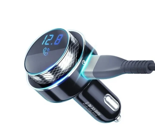 3MK Car charger transmitter 2xUSB-A+TF card +blueto - Image 2