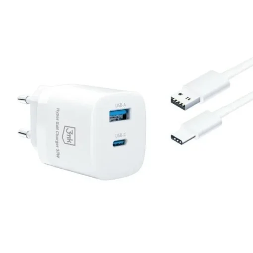 3MK Charger 33W GaN PD 1xUSB-A+1xUSB-A - Image 3