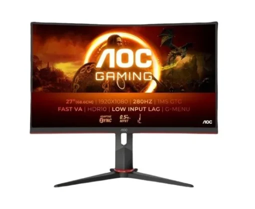 AOC Monitor C27G2Z3 27 inches Curved Fast VA 280Hz HDMIx2 DP HAS