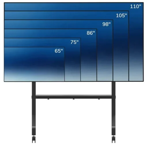 Neomounts Stand LFD FL50-575BL1 LFD/LCD/TV FL50-575BL1 65-100 inch 100x100-1000x600 125kg - Image 3