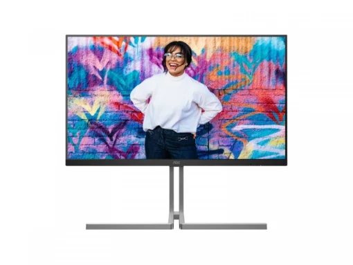 AOC Monitor U32U3CV 31.5 cala Nano IPS 4K HDMIx2 DP USB-C RJ45 KVM Pivot Głośnik