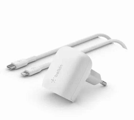 Belkin Charger 20W USB-C PPS + cabel 1m USB-C/LTG white