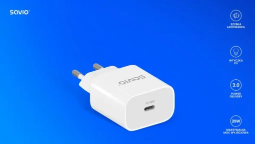 Savio Wall charger LA-09 QC SAVIO, 20W - Image 5