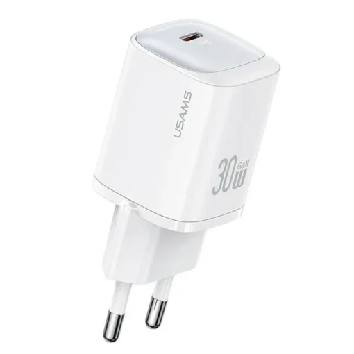 USAMS Charging 30W GaN USB-C Fast Charging White