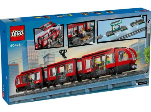 LEGO LEGO City Downtown Streetcar and Station - Image 5