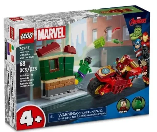 LEGO Marvel Super Heroes Iron Man with Bike and The Hulk