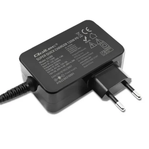 Qoltec Charger PD 120W 5V 28V,3A 4.5A,USB C - Image 3