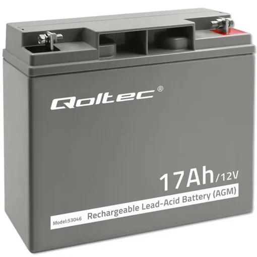 Qoltec Battery AGM 12V 17Ah max. 255A