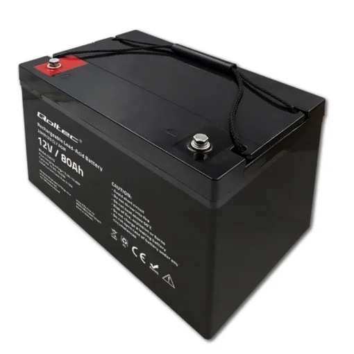 Qoltec AGM battery 12V 80Ah - Image 3