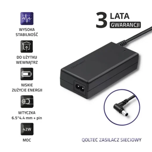 Qoltec AC Adapter for Samsung 42W 14V 3A 6.5*4.4 + power кабел - Image 3