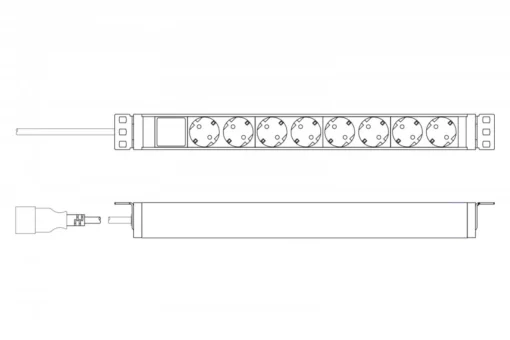 Digitus 1U Aluminum PDU DN-95428 - Image 5