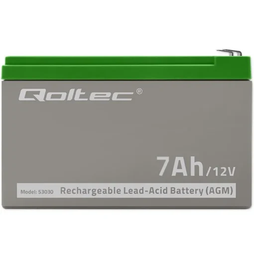 Qoltec Gel battery | 12V | 7Ah | Max.72A | AGM - Image 4