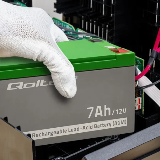 Qoltec Gel battery | 12V | 7Ah | Max.72A | AGM - Image 5