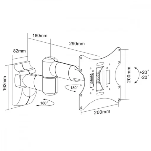 Maclean MC-503B LCD Bracket - Image 4