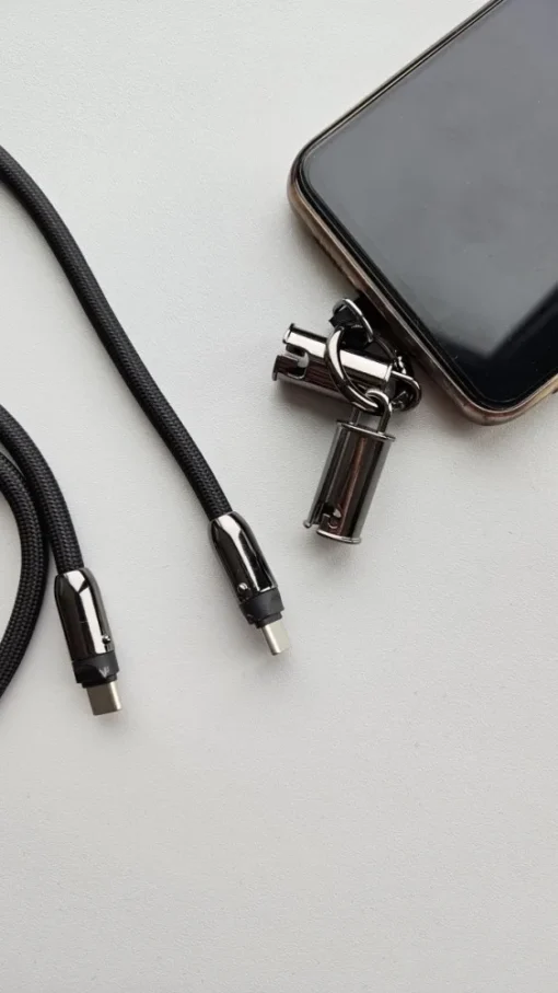 TB USB C 2in1 cable black 1.2 m - Image 3