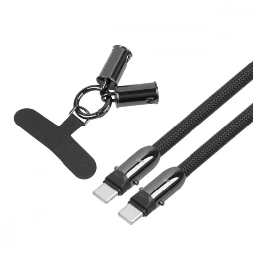 TB USB C 2in1 cable black 1.2 m - Image 4