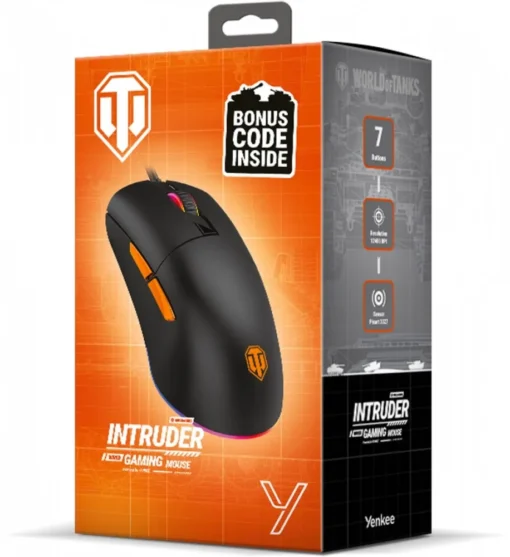 YENKEE Wired gaming mouse INDRUDER WT200 sensor Pixart 3327 ultralight - limited edition WORLD OF TANKS - Image 3