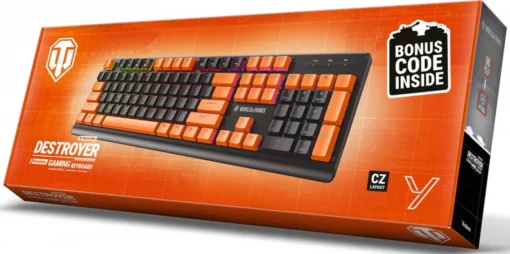 YENKEE Mechanical keyboard for gamers DESTROYER WT300 illuminated - limited edition WORLD OF TANKS - Image 3