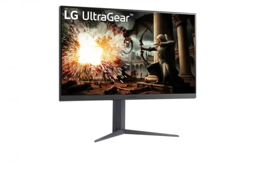 LG Electronics Monitor 32 inch 32GS75Q-B QHD UltraGear 180Hz, 1ms, 400 dc, DP, HDMI, Pivot, HAS - Image 4