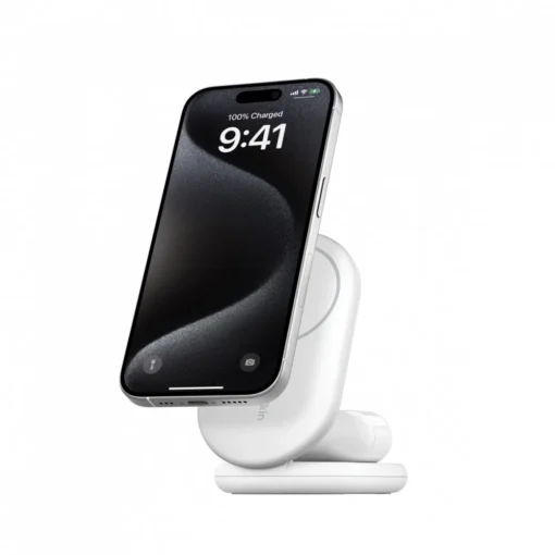 Belkin BoostCharge 2-in-1 mag Qi2 15W white foldable