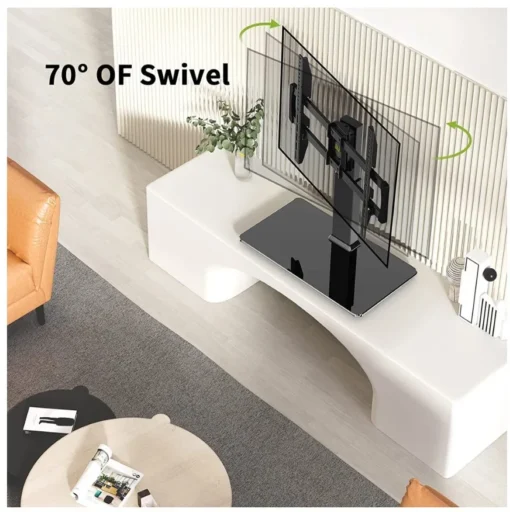 Techly TV stand 32-55 inches, 40 kg, swivel - Image 3