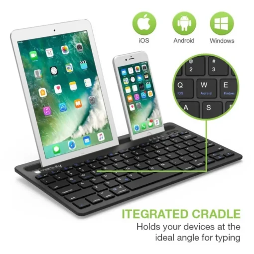 Techly Bluetooth keyboard with smartphone and Таблет stand - Image 5