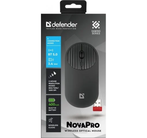 Defender WIRELESS MOUSE NOWAPRO MM-316 RF BLACK - Image 3