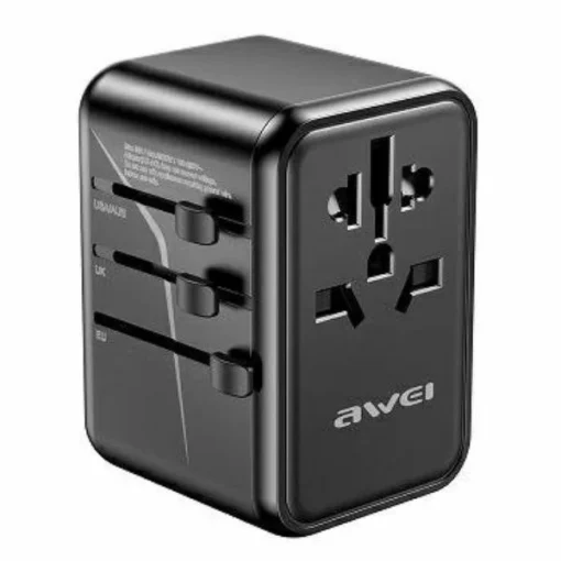 AWEI Travel GaN Cherger 65W 4in1 US/AU/EU/UK C-40