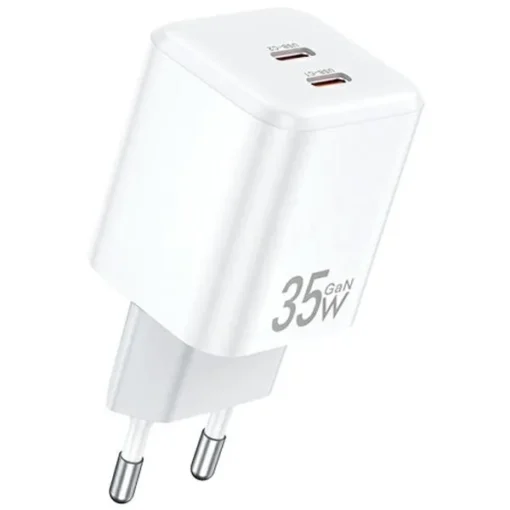 AWEI Charger GaN 35W 2xUSB-C PD65 white