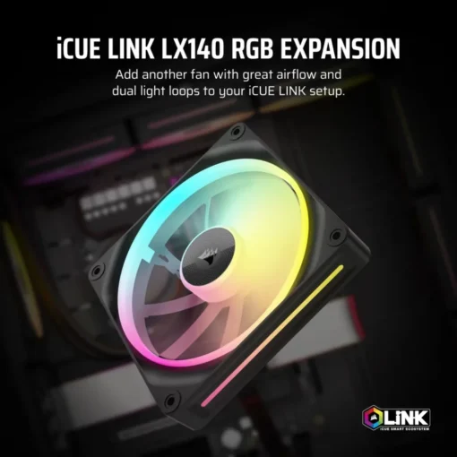 Corsair iCUE LINK LX140 RGB 140mm Single Fan - Image 3