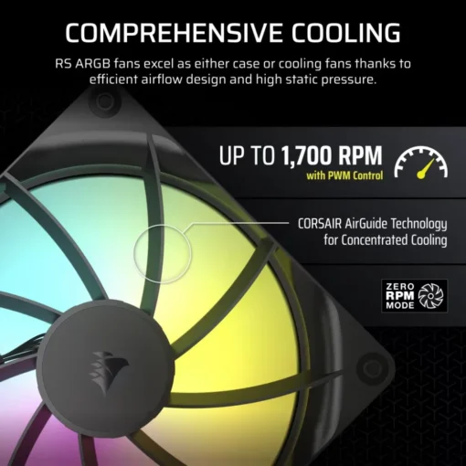 Corsair RS140 ARGB 140mm Fan Single Pack - Image 5