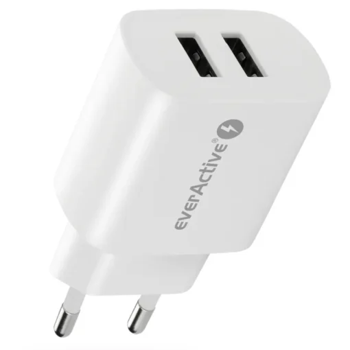 everActive PHONE CHARGER 2X USB 2, 4A 12W WHITE - Image 2