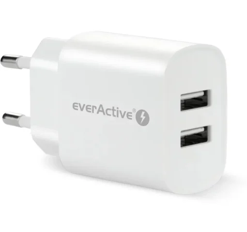 everActive PHONE CHARGER 2X USB 2, 4A 12W WHITE - Image 4