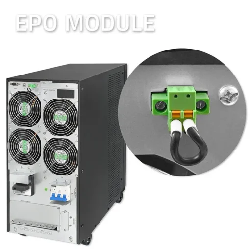 Qoltec 3phase UPS 20kVA 20kW LCD EPO USB PF 1.0 - Image 5