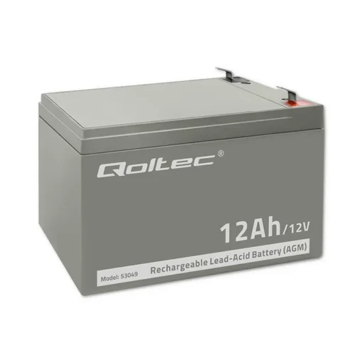 Qoltec AGM battery 12V 12Ah