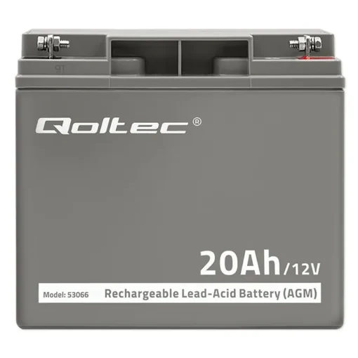 Qoltec AGM battery 12V 20Ah, max. 300A - Image 4